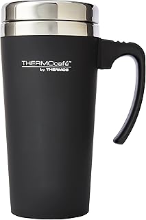 Tasse de voyage thermo soft touch de s thermocafe, noir, 420 ml