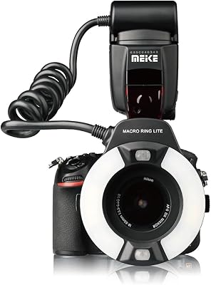 Flash macro meke mk-14ext-n i-ttl compatible avec nikon d7100 d7000 d5200 d5100 d500