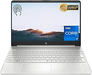 Ordinateur portable hp 15 2021 avec écran tactile fhd ips de 15,6 pouces