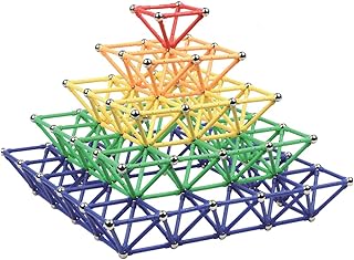 Ensemble de jouets de construction avec bâtons magnétiques étendus idris (250 pièces)