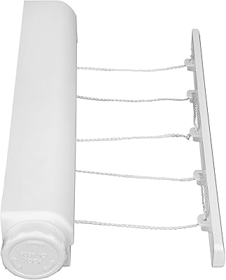 Corde à linge rétractable, corde de séchage de vêtements parallèle réglable et robuste
