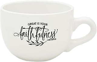 Tasse en céramique pour café, thé et soupe | grande est ta fidélité