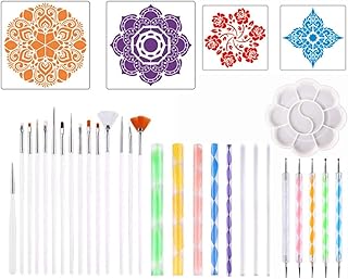 Outils de pointage au pochoir mandala 33 pièces