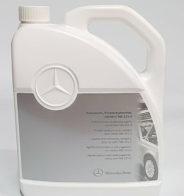 Liquide de refroidissement antigel d'origine de mercedes-benz mb325.0 bleu bouteille de 5