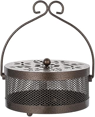 Support de bobine anti-moustique portable rétro amostbe avec poignée en fer résistant au