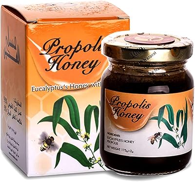 Miel de propolis royale 175 grammes, miel royal 100% pur et naturel à