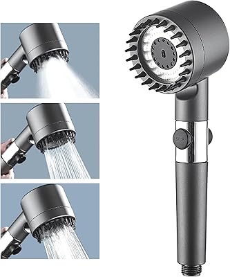 Pomme de douche haute pression, pomme de douche à filtre nikomi 3 réglages