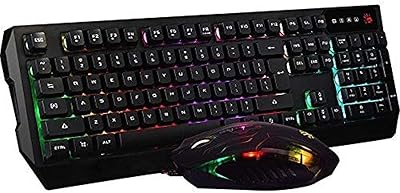 Bloody q1300 combo (q135+q50) clavier de jeu néon + souris usb pour windows