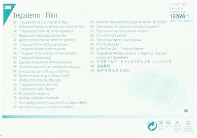 Film transparent tegaderm 3m, style cadre photo, avec autocollant, 10 cm x 4