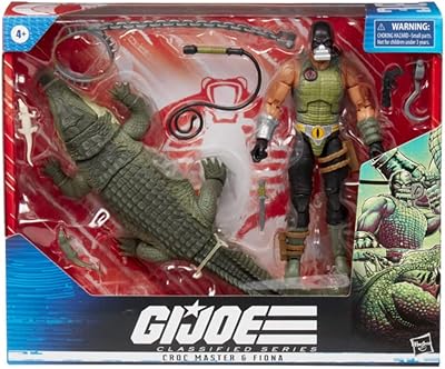 Ge go classified series 38 figurines d'action crocmaster et fiona, jouets de collection