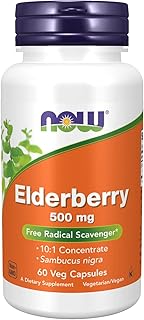 Extrait de sureau now foods - 500 mg, 60 gélules