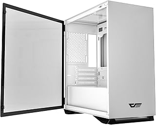 Darkflash micro atx mini tower boîtier avec conception magnétique grande ouverte