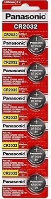 Pile bouton au lithium panasonic cr2032 cr-2032 3 v (paquet de 6)