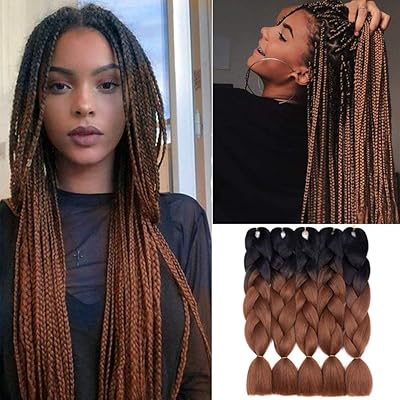 Extensions de cheveux africains jumbo kanekalon en fibre synthétique extensions au crochet