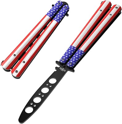 Couteau d'entraînement de papillons american patriot balisong papillon les couteaux ne sont pas