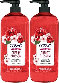 Cd cosmo designs beauty cherry blossom nettoyant liquide hydratant pour les mains - 750 ml, lot de 2, aloe vera + vitamine e, soins de la peau, nettoyant pour les mains. Diaytar : L'e-commerce généraliste qui met le discount à l'honneur