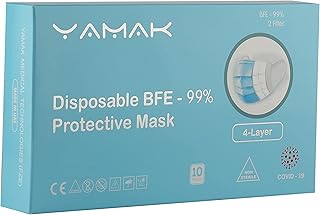 Masque jetable 4 couches pour adultes et adolescents masque anti-poussière respirant