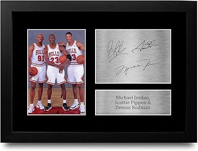 Hwc trading fra 4 michael jordan dennis rodman & scottie pippen chicago bulls
