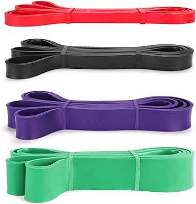 Bandes de résistance d'exercice sky-touch, lot de 4 bandes de résistance d'exercice, bandes