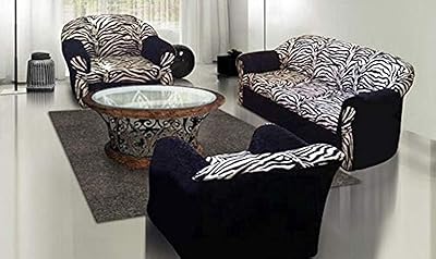 Canapé de salon de style royal et moderne lot de 3 couleur noir