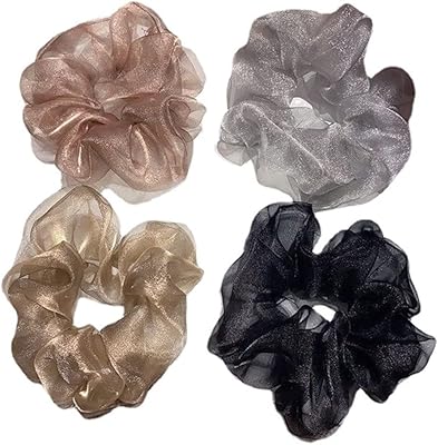 Ensemble d'élastiques à cheveux pour femme yellow chimes, 4 pièces d'élastiques à cheveux