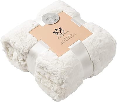Couverture de luxe en fausse fourrure de lapin kingol, couverture de canapé-lit confortable