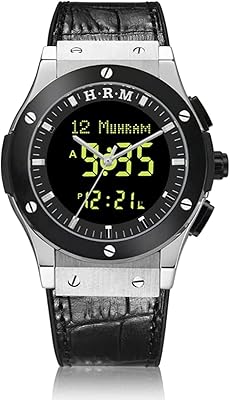 Montre multifonction de conception islamique pour hommes d'al-haramain, mosquée azan - montre multifonction