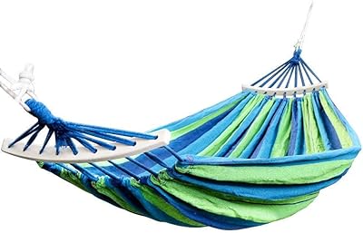 Hamac de camping en tissu d'extérieur evermall, hamac en bois pliable et stable