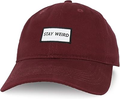 Magasin de vêtements à la mode stay strange weave cotton patch dad hat