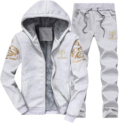 Pasok veste de sport décontractée à fermeture éclair pour hommes, ensemble de pantalons