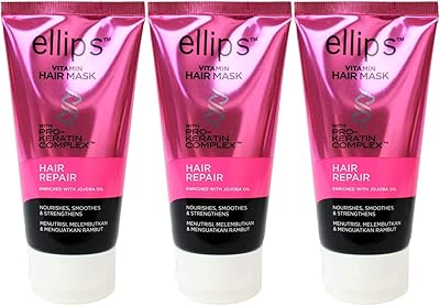 Masque capillaire elipse (pro-kératine) - réparateur, 120 ml (pack de 3)