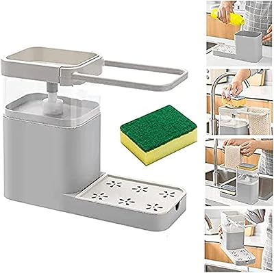 Distributeur de savon pour évier de cuisine nouveau à vaisselle 4 fonctions
