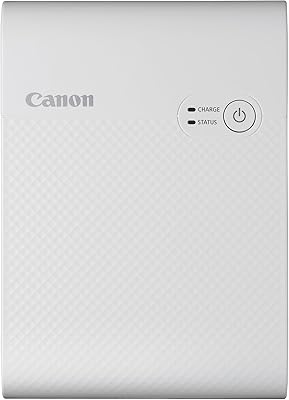 Imprimante photo portable canon selfie square qx10 avec wi-fi chargement usb impression