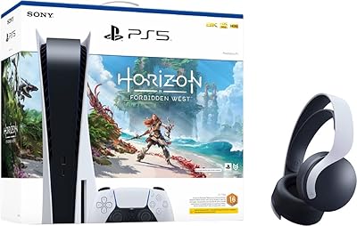 Console de jeu vidéo numérique playstation à 5 disques avec coupon horizon forbidden