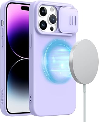 Coque de protection en silicone magnétique nillkin camshield silk pour iphone 14 pro