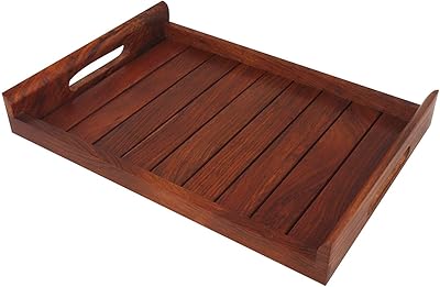 Plateau de service en bois fait main asywood | assiette fait