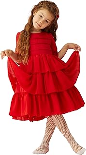Une robe pour les filles de ma vie, couleur rouge pour les fêtes, âgées de 3 à 4 ans. Diaytar : Votre source de bonnes affaires en ligne