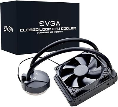 Refroidisseur de processeur liquide tout-en-un evga clc 120 mm 1 ventilateur