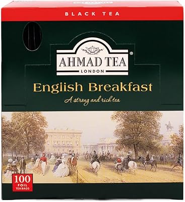 Thé ahmed english breakfast, 100 sachets de thé