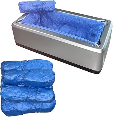 Distributeur automatique de couvre-chaussures avec 50 couvre-chaussures jetables antidérapants, couvre-chaussures portables taille unique