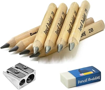 Mini crayons géants 2b pour enfants, forme triangulaire épaisse, crayons géants pour la maternelle,