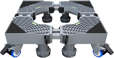 Support de base pour machine à laver mobile multifonctionnelle double tube avec 4
