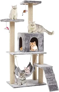 Maison pour chat avec tour d'arbre simo, maison pour chat en arbre