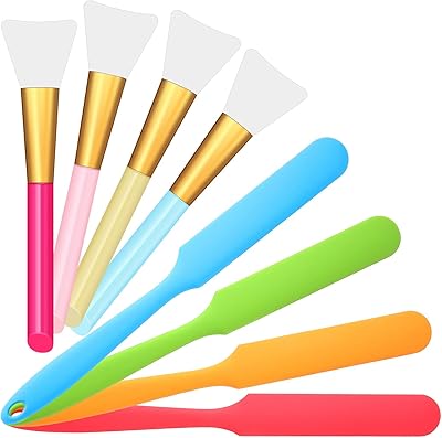 Kastwave 4 pièces bâtonnets en silicone avec 4 pinceaux en silicone, pinceau