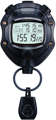 Chronomètre portable numérique casio hs-80tw-1ef noir