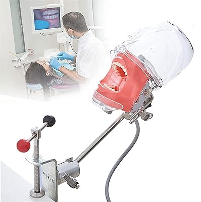 Mannequin de simulateur dentaire dispositif d'entraînement de tête fantôme monté sur fauteuil dentaire
