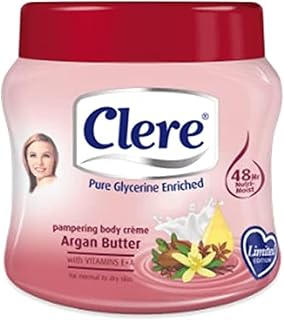 Crème corporelle au beurre d'argan clear pampering, 500 ml