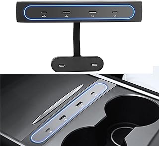 Castowave station de chargement usb led 4 en 1 compatible avec tesla model