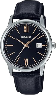 Montre analogique à cadran noir pour homme - mtp-v002l-1b3udf, noir, bracelet