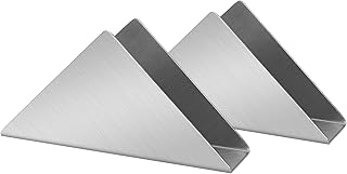 Porte-serviettes en acier inoxydable argenté, porte-serviettes en métal triangulaire simple, organisateur de distributeur